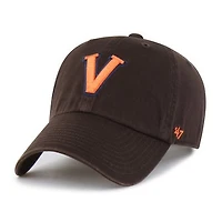 Men's '47  Brown Virginia Cavaliers Vault Clean Up Adjustable Hat
