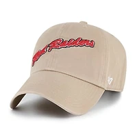 Men's '47  Khaki Texas Tech Red Raiders Vault Clean Up Adjustable Hat
