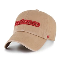 Men's '47  Khaki Iowa State Cyclones Vault Clean Up Adjustable Hat