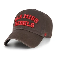 Men's '47  Brown Ole Miss Rebels Vault Clean Up Adjustable Hat