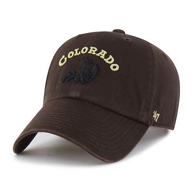 Men's '47 Brown Colorado Buffaloes Vault Clean Up Adjustable Hat