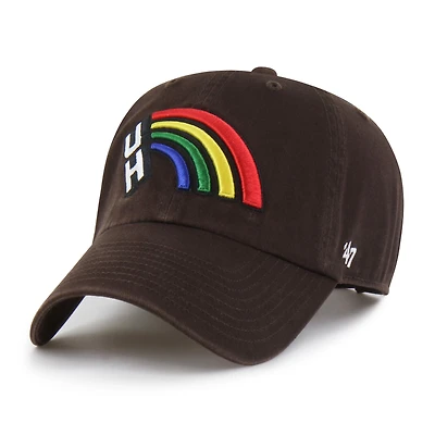 Men's '47 Brown Hawaii Rainbow Warriors Vault Clean Up Adjustable Hat
