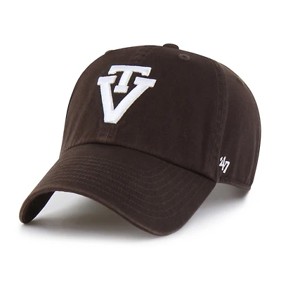 Men's '47 Brown Virginia Tech Hokies Vault Clean Up Adjustable Hat