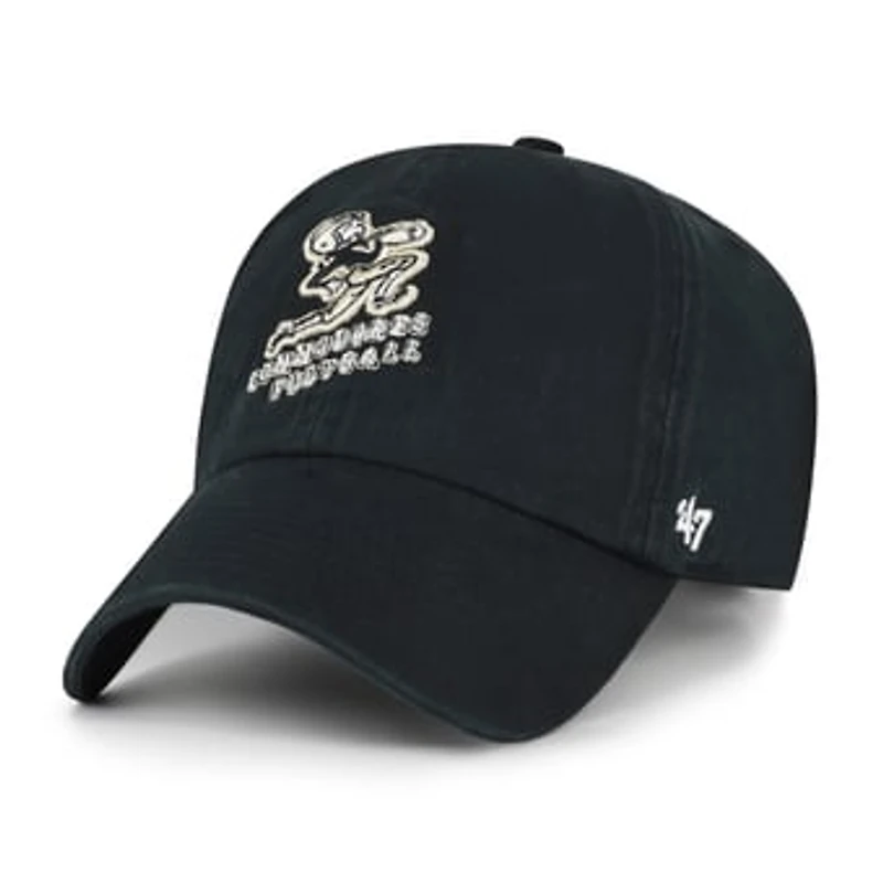 Men's '47 Black Vanderbilt Commodores Vault Clean Up Adjustable Hat