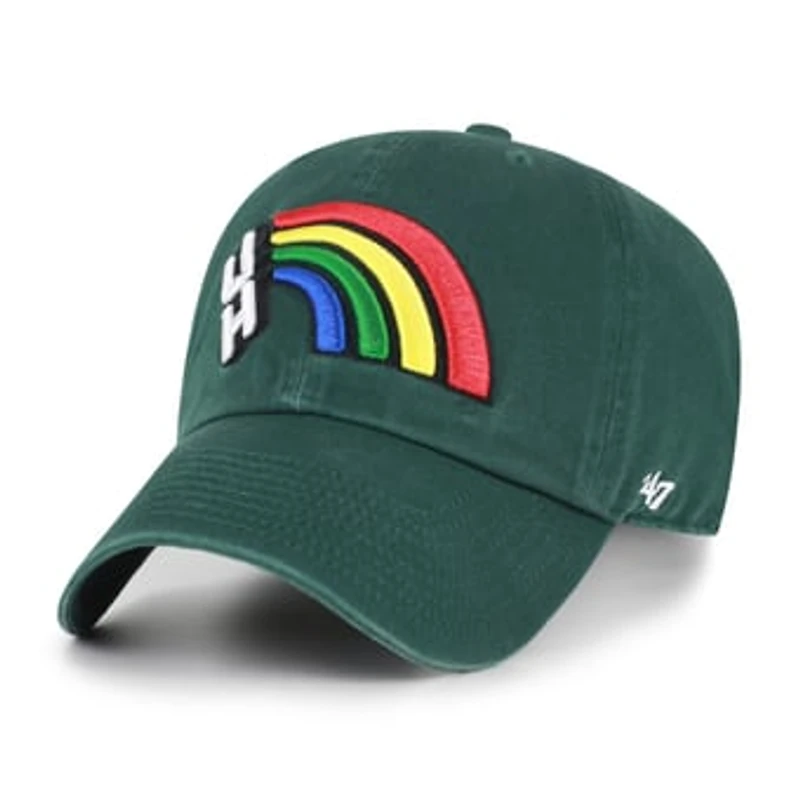 Men's '47  Dark Green Hawaii Rainbow Warriors Vault Clean Up Adjustable Hat