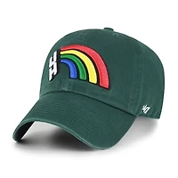 Men's '47  Dark Green Hawaii Rainbow Warriors Vault Clean Up Adjustable Hat
