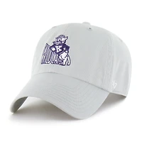 Men's '47  Gray Kansas State Wildcats Vault Clean Up Adjustable Hat