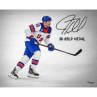 J.T. Miller Team USA Autographed 16" x 20" 2026 Winter Olympics Gold Medal Winner Photograph with "26 Gold Medal" Inscription