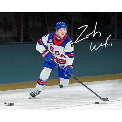 Zach Werenski Team USA Autographed 16" x 20" 2026 Winter Olympics Gold Medal Winner Photograph