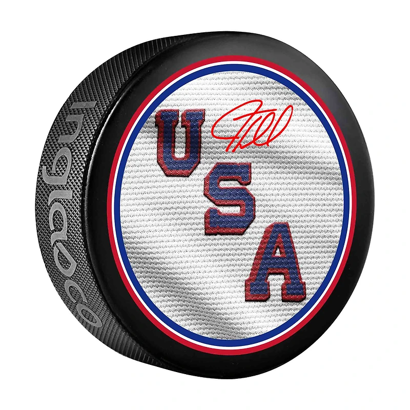 J.T. Miller Team USA Autographed 2026 Winter Olympics Hockey Puck