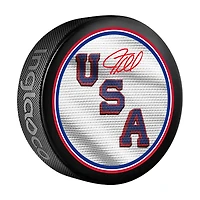 J.T. Miller Team USA Autographed 2026 Winter Olympics Hockey Puck
