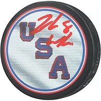 Zach Werenski Team USA Autographed 2026 Winter Olympics Hockey Puck