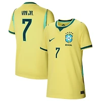 Youth Nike Vini Jr. Yellow Brazil National Team 2026 Home Stadium Replica Jersey