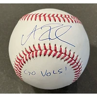 Andrew Fischer Milwaukee Brewers Autographed Baseball with "Go Vols!" Inscription