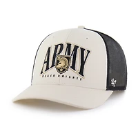 Men's '47 Natural/Black Army Black Knights Drawbridge Trucker Adjustable Hat