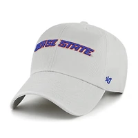 Men's '47  Gray Boise State Broncos Clean Up Adjustable Hat