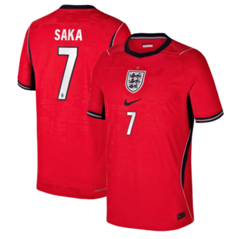 Youth Nike Bukayo Saka Red England National Team 2026 Away Match Authentic Jersey