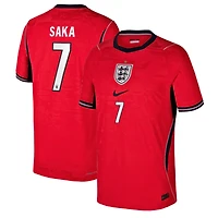 Youth Nike Bukayo Saka Red England National Team 2026 Away Match Authentic Jersey