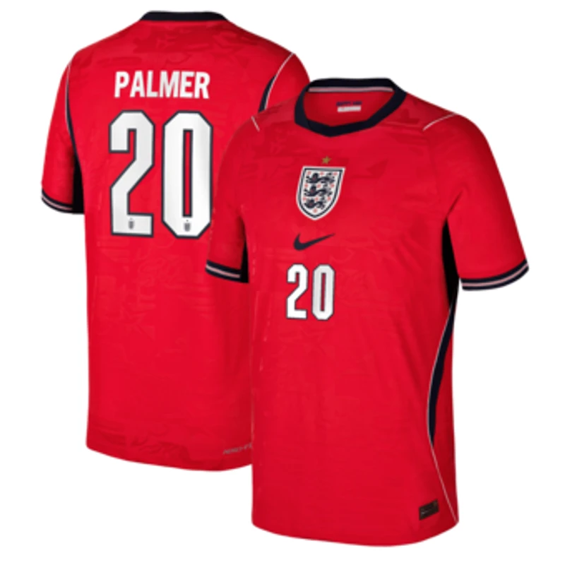 Youth Nike Cole Palmer Red England National Team 2026 Away Match Authentic Jersey