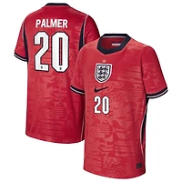 Youth Nike Cole Palmer Red England National Team 2026 Away Stadium Replica Jersey