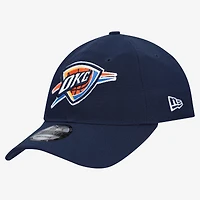 Men's New Era  Navy Oklahoma City Thunder Team 9TWENTY Adjustable Hat