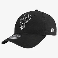 Men's New Era Black Milwaukee Bucks 9TWENTY Adjustable Hat