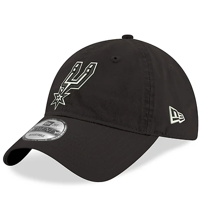 Men's New Era Black San Antonio Spurs 9TWENTY Adjustable Hat