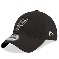 Men's New Era Black San Antonio Spurs 9TWENTY Adjustable Hat
