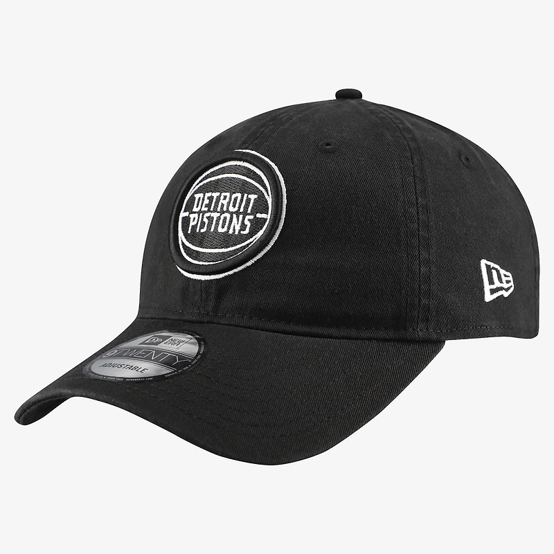 Men's New Era Black Detroit Pistons 9TWENTY Adjustable Hat