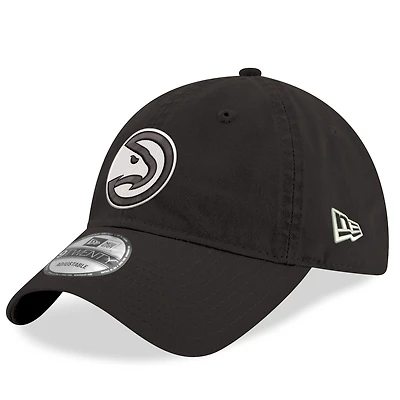 Men's New Era Black Atlanta Hawks 9TWENTY Adjustable Hat