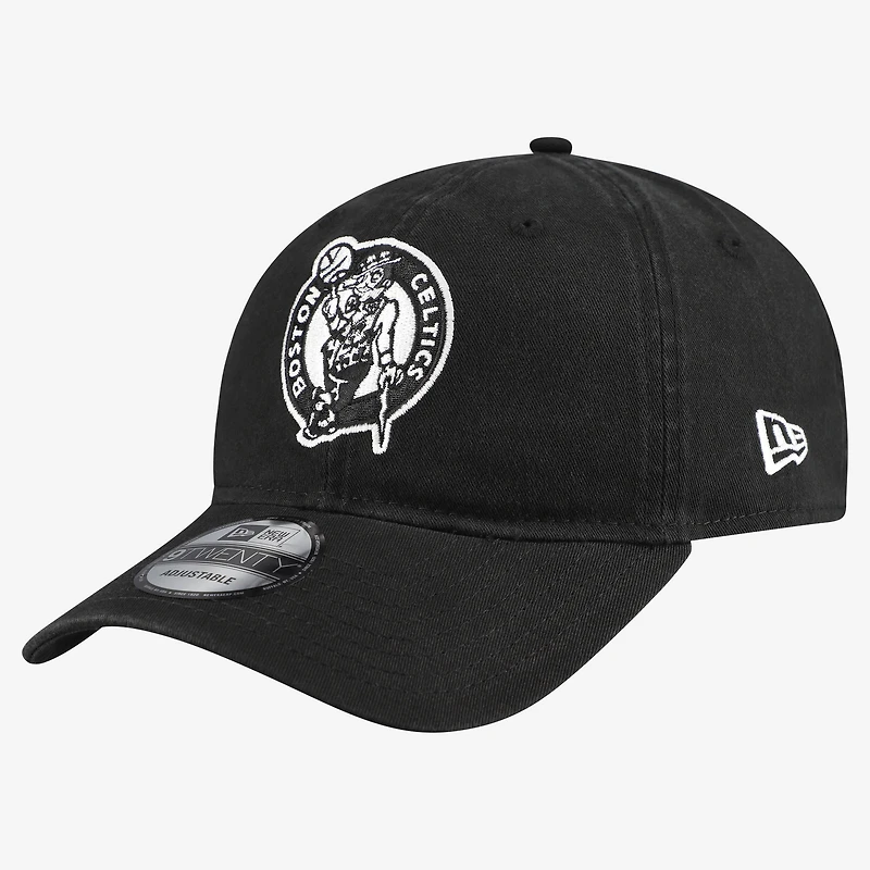 Men's New Era Black/White Boston Celtics 9TWENTY Adjustable Hat