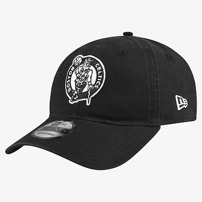 Men's New Era Black/White Boston Celtics 9TWENTY Adjustable Hat