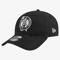 Men's New Era Black/White Boston Celtics 9TWENTY Adjustable Hat