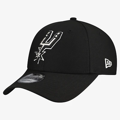 Men's New Era  Black San Antonio Spurs Team 9FORTY Adjustable Hat