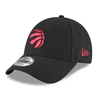 Men's New Era  Black Toronto Raptors Team 9FORTY Adjustable Hat
