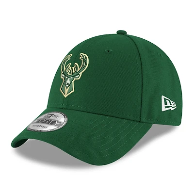 Men's New Era Green Milwaukee Bucks Team 9FORTY Adjustable Hat