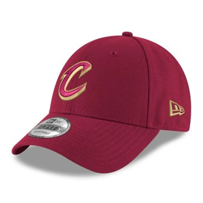 Men's New Era Wine Cleveland Cavaliers Team 9FORTY Adjustable Hat
