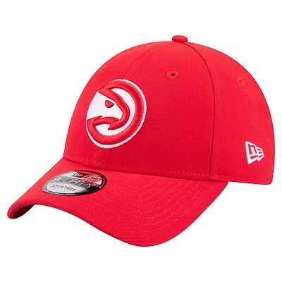 Men's New Era  Red Atlanta Hawks Team 9FORTY Adjustable Hat