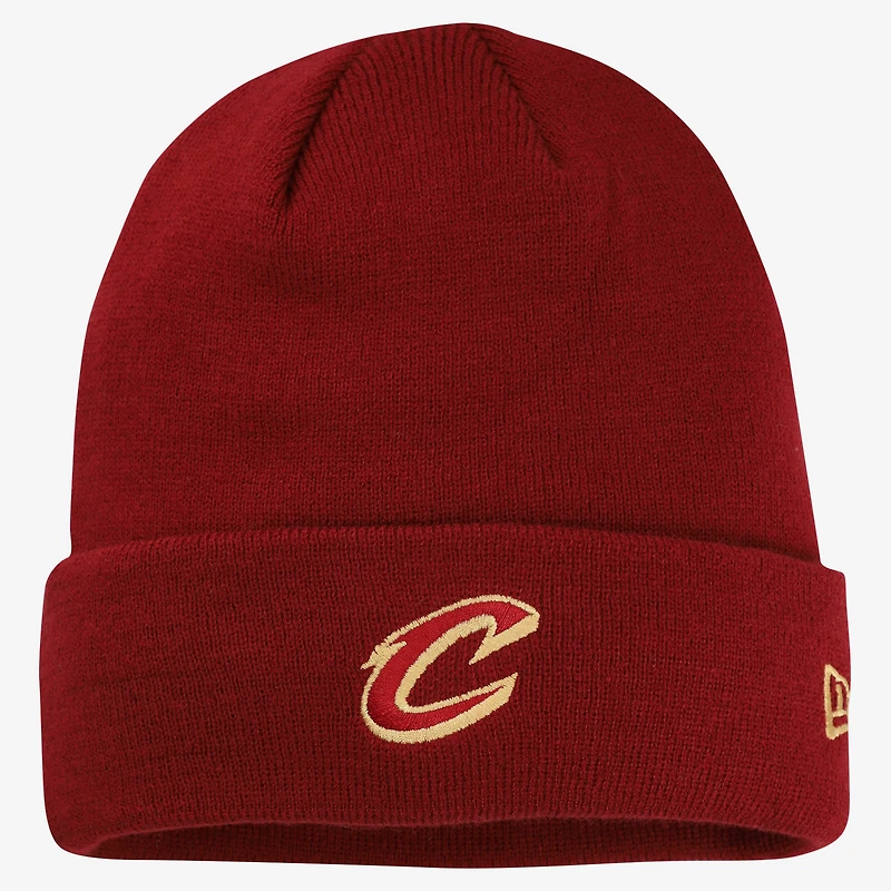 Men's New Era Wine Cleveland Cavaliers OTC Cuffed Knit Hat
