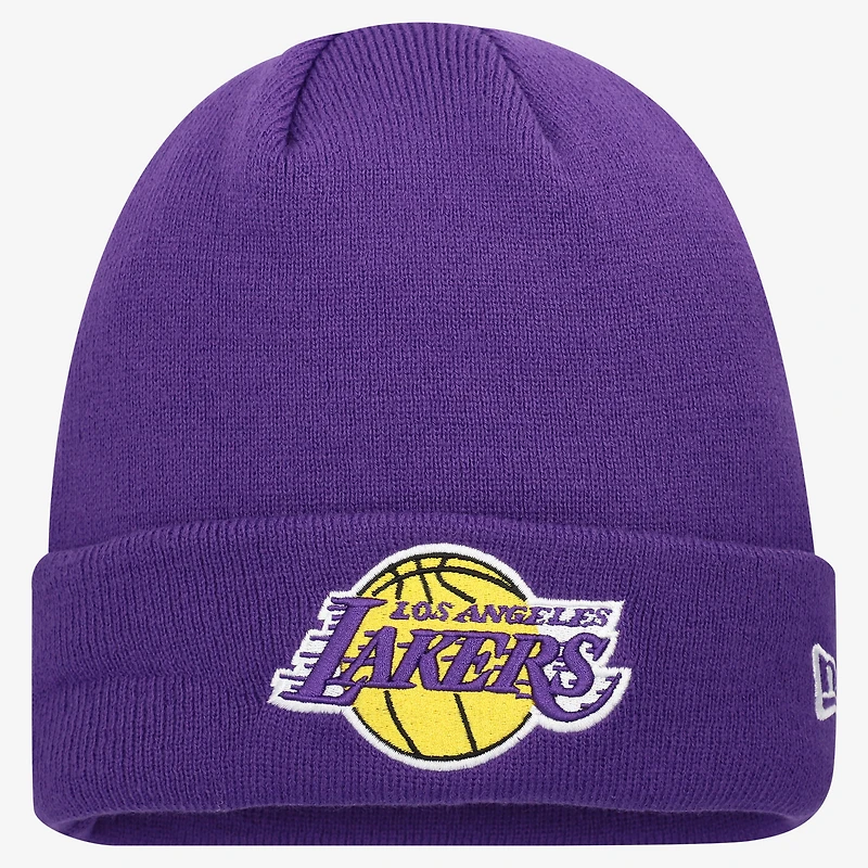 Men's New Era Purple Los Angeles Lakers Cuffed Knit Hat