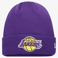 Men's New Era Purple Los Angeles Lakers Cuffed Knit Hat
