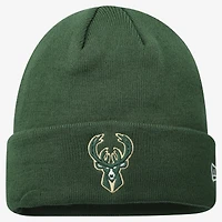 Men's New Era Hunter Green Milwaukee Bucks Cuffed Knit Hat