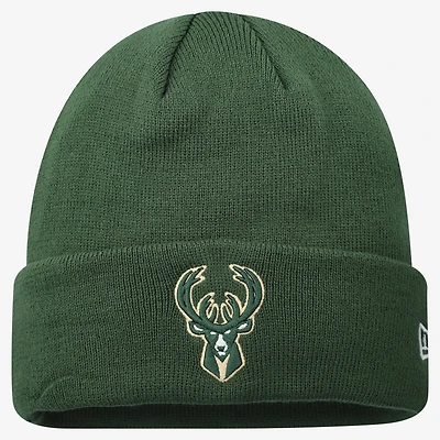 Men's New Era Hunter Green Milwaukee Bucks Cuffed Knit Hat