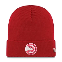 Men's New Era Red Atlanta Hawks Cuffed Knit Hat