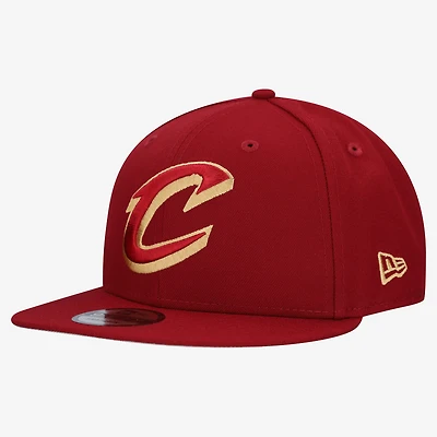 Men's New Era  Wine Cleveland Cavaliers Team 9FIFTY Snapback Hat