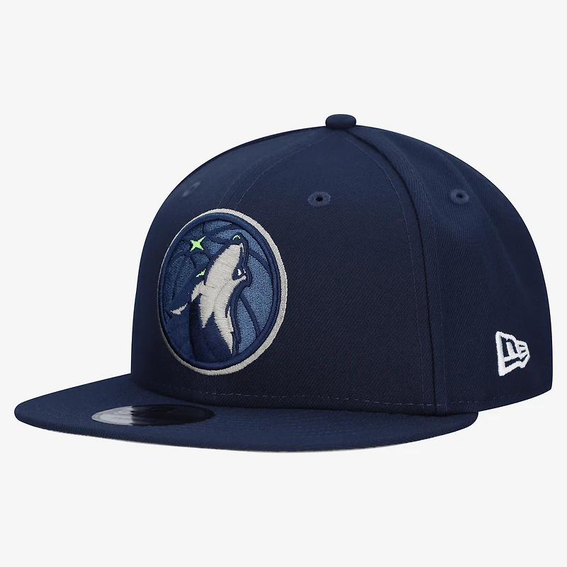 Men's New Era  Navy Minnesota Timberwolves Team 9FIFTY Snapback Hat