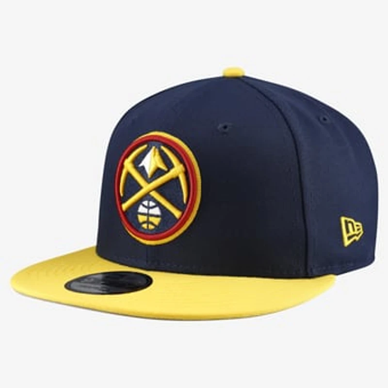 Men's New Era Navy Denver Nuggets Two-Tone 9FIFTY Snapback Hat