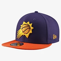 Men's New Era  Purple Phoenix Suns Two-Tone 9FIFTY Snapback Hat