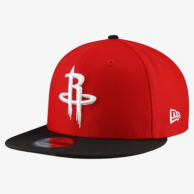 Men's New Era  Red Houston Rockets Two-Tone 9FIFTY Snapback Hat
