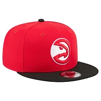 Men's New Era  Red Atlanta Hawks Two-Tone 9FIFTY Snapback Hat
